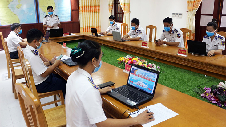 Phòng Chính trị (Bộ Tư lệnh Vùng Cảnh sát biển 4) tham gia cuộc thi  