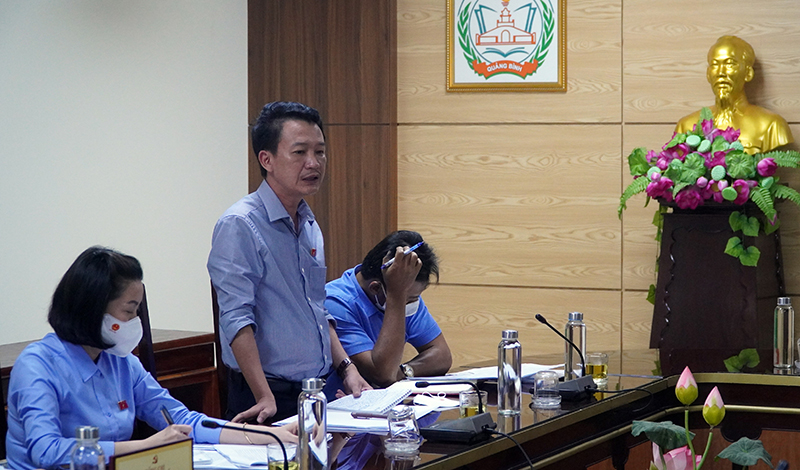 Đại biểu Trần Quang Minh phát biểu tại buổi khảo sát