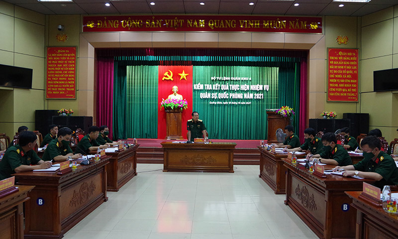 Thiếu tướng Lê Tất Thắng kết luận buổi kiểm tra