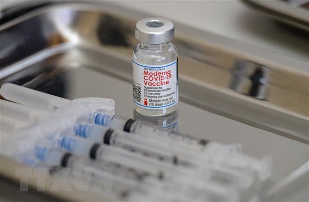 Vaccine ngừa COVID-19 của Moderna. (Ảnh: AFP/TTXVN)
