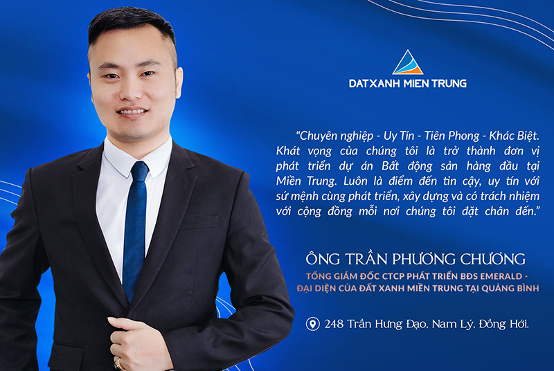 Chia sẻ của ông Trần Phương Chương - lãnh đạo đơn vị đại diện của Đất Xanh Miền Trung tại Quảng Bình 