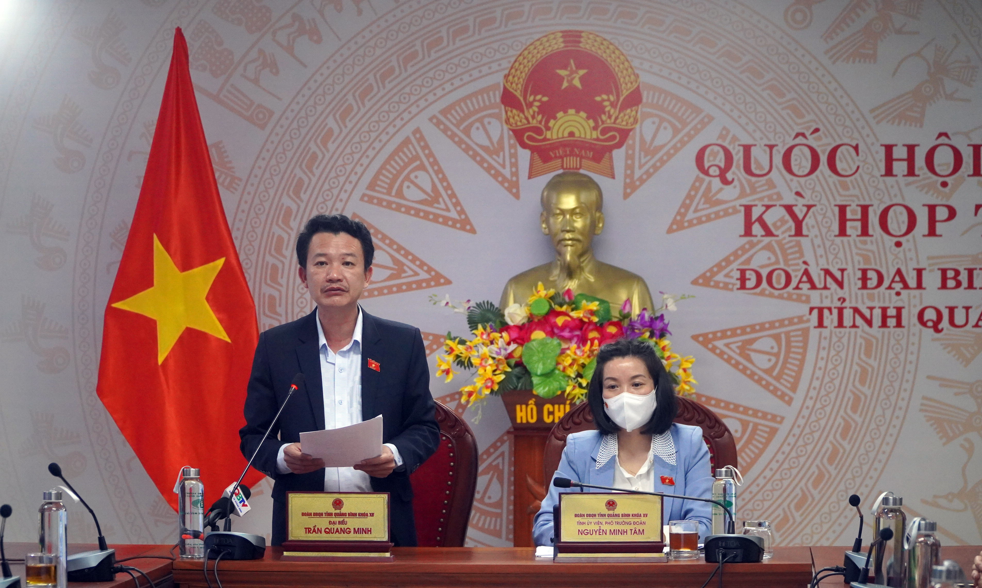 Đại biểu Trần Quang Minh thảo luận trực tuyến về Luật sửa đổi, bổ sung một số điều của Luật Thống kê