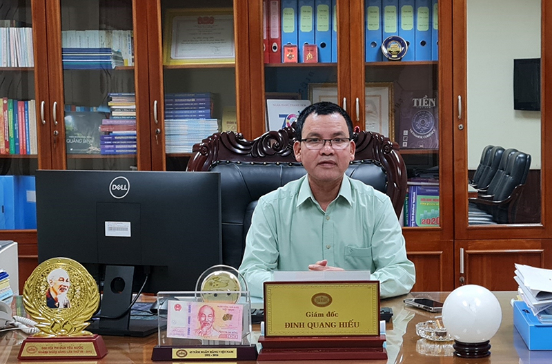 Ông Đinh Quang Hiếu, Giám đốc Ngân hàng nhà nước-Chi nhánh Quảng Bình.