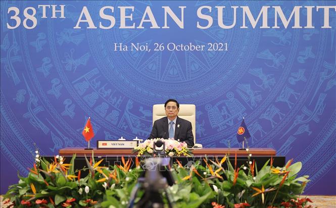 Thủ tướng Phạm Minh Chính tham dự Hội nghị cấp cao ASEAN lần thứ 38. Ảnh: Dương Giang/TTXVN