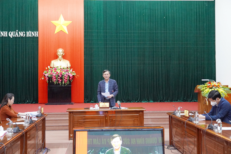 Đồng chí Chủ tịch UBND tỉnh Trần Thắng kết luận hội nghị.