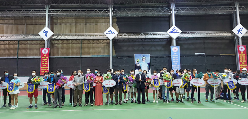 Khai mạc giải quần vợt Đại hội TDTT tỉnh lần thứ IX - 2021