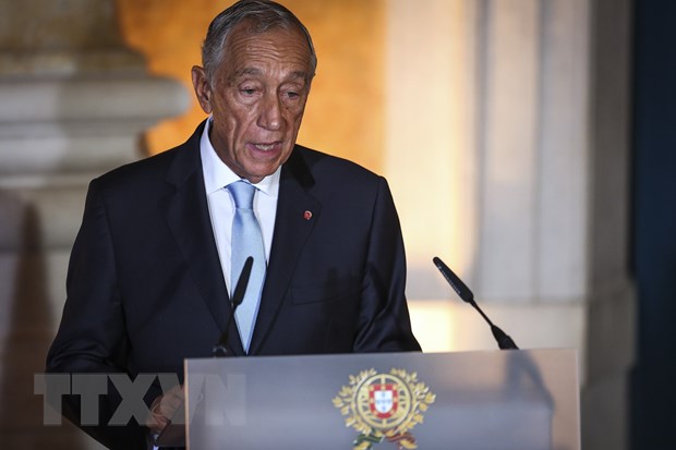  Tổng thống Bồ Đào Nha Marcelo Rebelo de Sousa phát biểu tại Lisbon ngày 26-10-2019. (Ảnh: AFP/TTXVN)