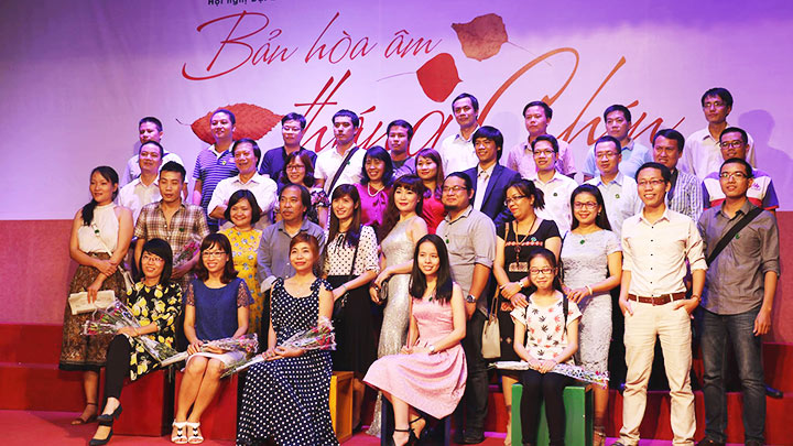 Một số gương mặt tham dự Hội nghị viết văn trẻ lần thứ 9 diễn ra tại Hà Nội năm 2016.