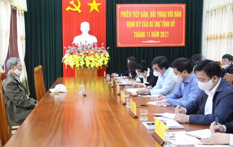 Đồng chí Nguyễn Lương Bình, Ủy viên Ban Thường vụ, Trưởng Ban Nội chính Tỉnh ủy được sự ủy quyền của Bí thư Tỉnh ủy chủ trì phiên TCD định kỳ tháng 11-2021