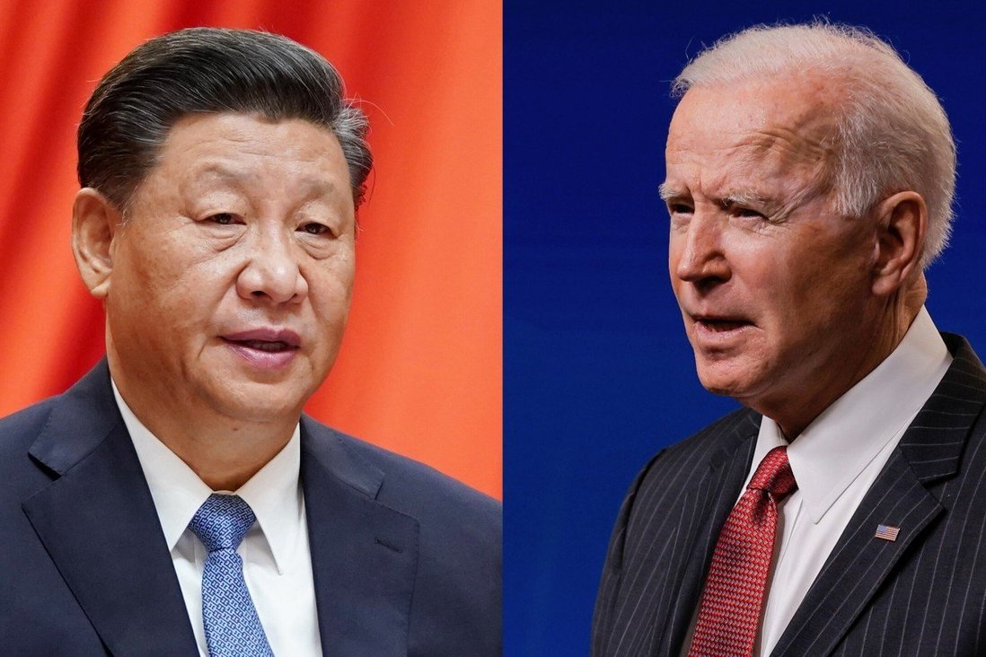  Chủ tịch Trung Quốc Tập Cận Bình (trái) và Tổng thống Mỹ Joe Biden. Ảnh: SCMP