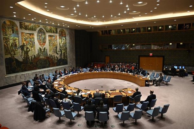 Một phiên họp Hội đồng Bảo an Liên hợp quốc ở New York (Mỹ). (Ảnh: AFP/TTXVN)