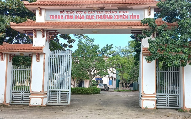 Trung tâm giáo dục thường xuyên tỉnh Quảng Bình, nơi xảy ra vụ việc