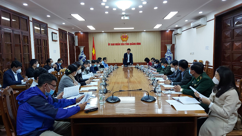 Đồng chí Phó Chủ tịch UBND tỉnh Hồ An Phong chủ trì buổi làm việc