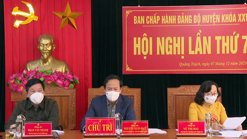 Hội nghị BCH Đảng bộ huyện Quảng Trạch lần thứ 7