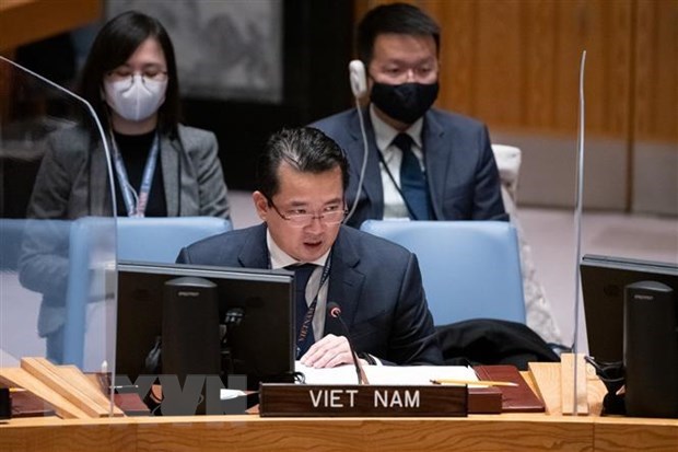 Đại sứ Phạm Hải Anh, Phó Trưởng Phái đoàn Việt Nam tại Liên hợp quốc. (Nguồn: TXVN)