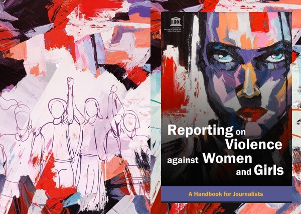 Bìa cuốn Cẩm nang đưa tin về bạo lực với phụ nữ và trẻ em gái. (Nguồn: Vietnam+)