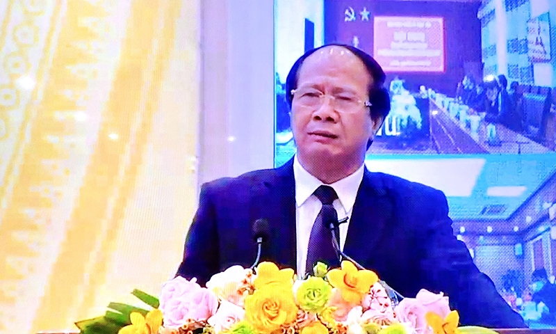 Phó Thủ tướng Chính phủ Lê Văn Thành phát biểu chỉ đạo tại hội nghị.