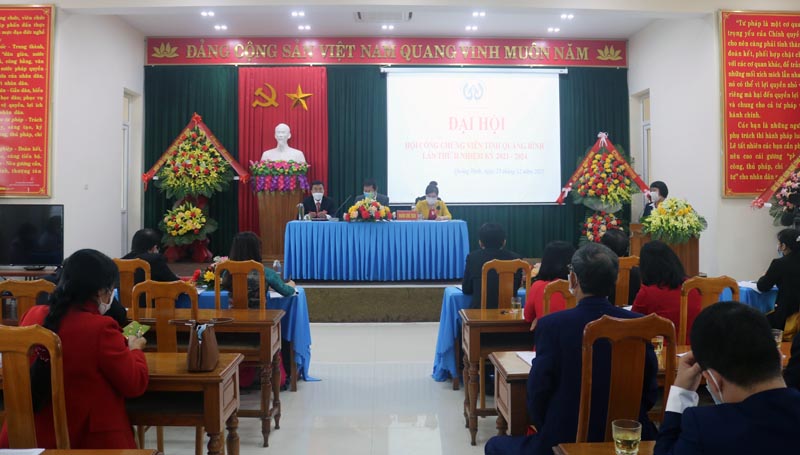 Các đại biểu tham dự tại Đại hội Hội Công chứng viên tỉnh Quảng Bình lần thứ II, nhiệm kỳ 2021-2024.