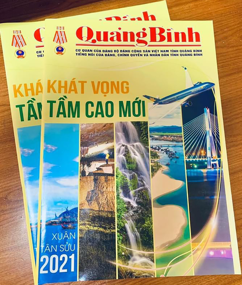 Bìa Báo Quảng Bình Tết Tân Sửu 2021.