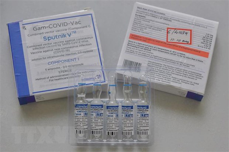 Vaccine Sputnik V phòng COVID-19 của Nga. (Ảnh: AFP/TTXVN)