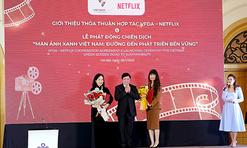 Lễ ký kết hợp tác giữa Hiệp hội Xúc tiến phát triển Điện ảnh Việt Nam (VFDA) và Tập đoàn Netflix