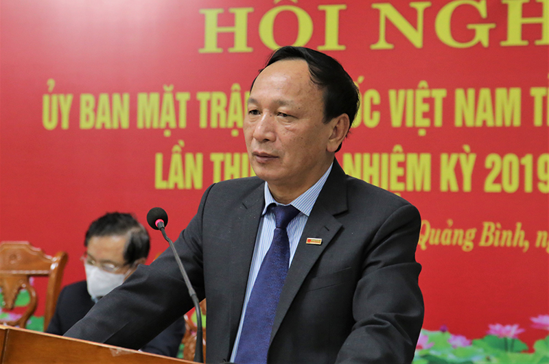 Đồng chí Phó Bí thư Thường trực Tỉnh ủy Trần Hải Châu phát biểu chỉ đạo tại hội nghị.