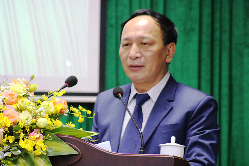 Đồng chí Trần Hải Châu, Phó Bí Thường trực Tỉnh ủy, Chủ tịch HĐND phát biểu chỉ đạo tại hội nghị