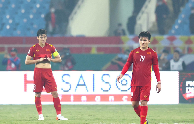 Đội tuyển Việt Nam có chỉ số phạm lỗi cao tại vòng loại thứ ba World Cup 2022. (Ảnh: PV/Vietnam+)