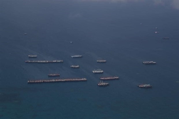 Tàu Trung Quốc ở Biển Đông. (Nguồn: AFP/TTXVN)