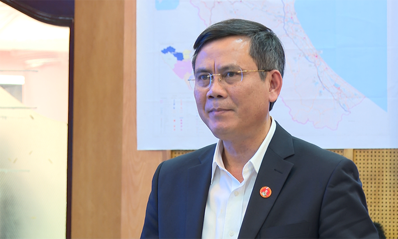 Đồng chí Chủ tịch UBND tỉnh Trần Thắng phát biểu tại buổi làm việc