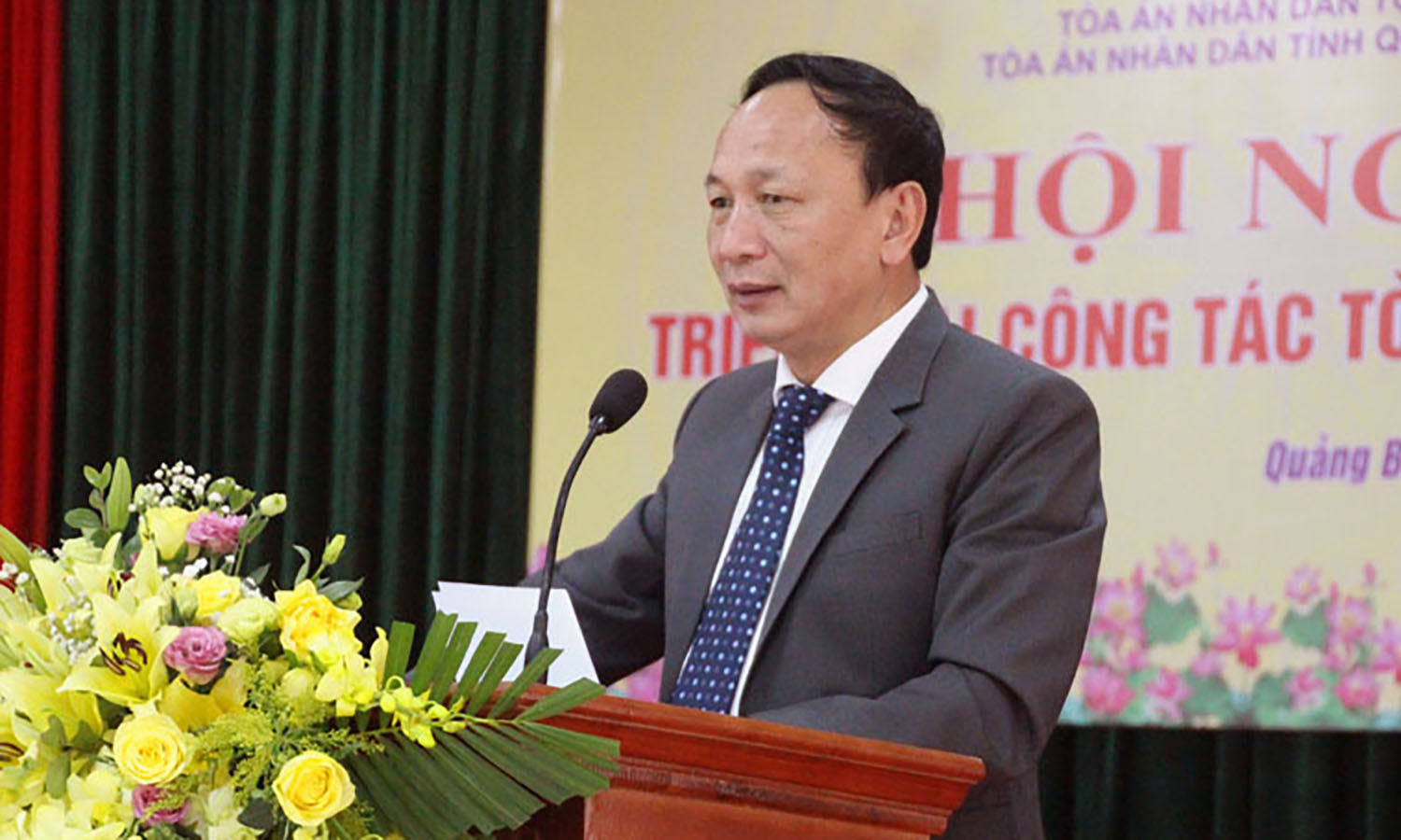 Đồng chí Phó Bí thư Thường trực Tỉnh ủy Trần Hải Châu phát biểu chỉ đạo tại hội nghị