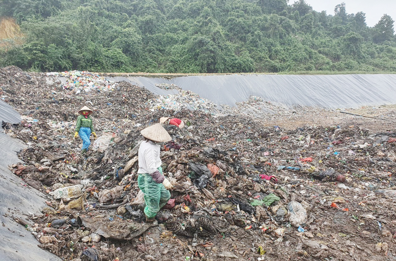Khu xử lý rác thải sinh hoạt hợp vệ sinh huyện Minh vừa được bàn giao đưa vào sử dụng.