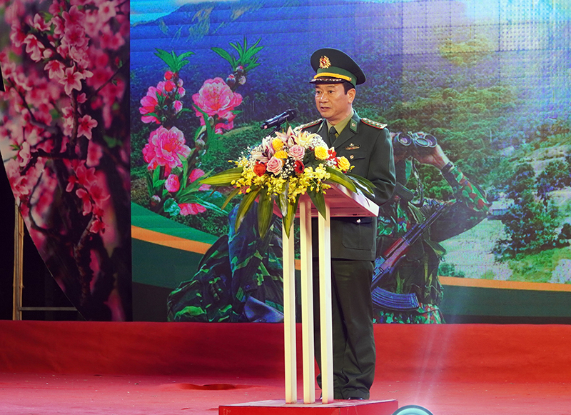 Đại tá Trịnh Thanh Bình phát biểu tại chương trình