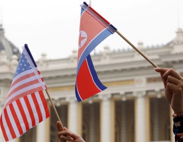  Cờ Mỹ và Triều Tiên. (Nguồn: Reuters)