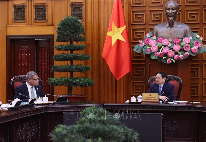 Thủ tướng Phạm Minh Chính tiếp Chủ tịch COP26