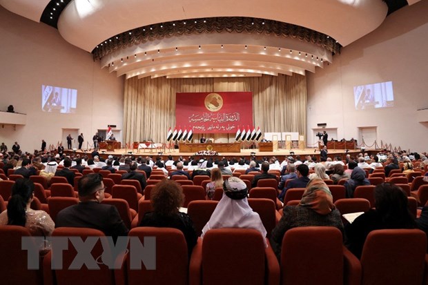Toàn cảnh phiên họp Quốc hội Iraq tại thủ đô Baghdad ngày 9/1/2022. (Ảnh: AFP/TTXVN)