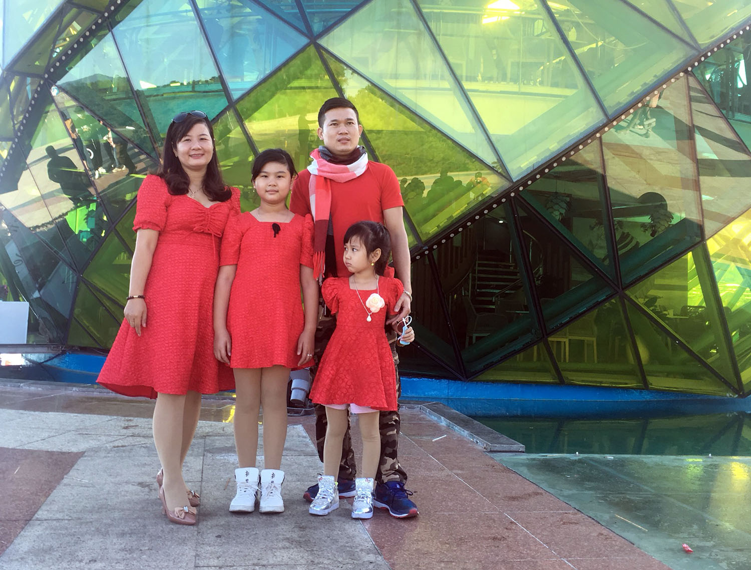 Gia đình chị Phạm Thị Liên tại TP. Hồ Chí Minh tháng 2/2022  