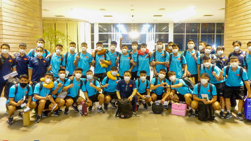 Đội tuyển U23 Việt Nam đã có mặt tại Campuchia, hoạt động theo quy trình bong bóng tại giải U23 Đông Nam Á. Ảnh: VFF