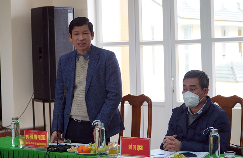 Đồng chí Phó Chủ tịch UBND tỉnh Hồ An Phong: Các đơn vị chức năng chủ động xúc tiến các giải pháp để sẵn sàng mở cửa du lịch.