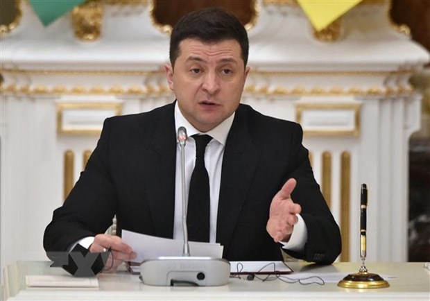 Tổng thống Ukraine Volodymyr Zelensky (Ảnh: AFP/ TTXVN)