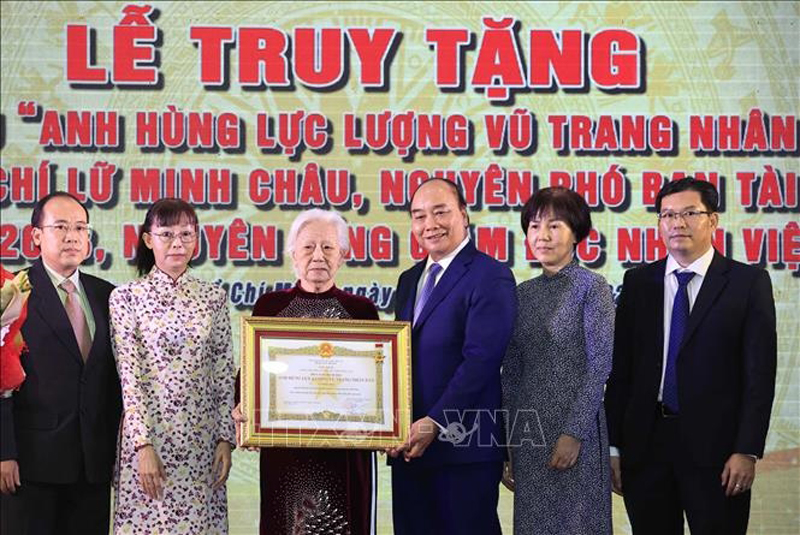 Truy tặng Danh hiệu Anh hùng Lực lượng vũ trang nhân dân cho đồng chí Lữ Minh Châu