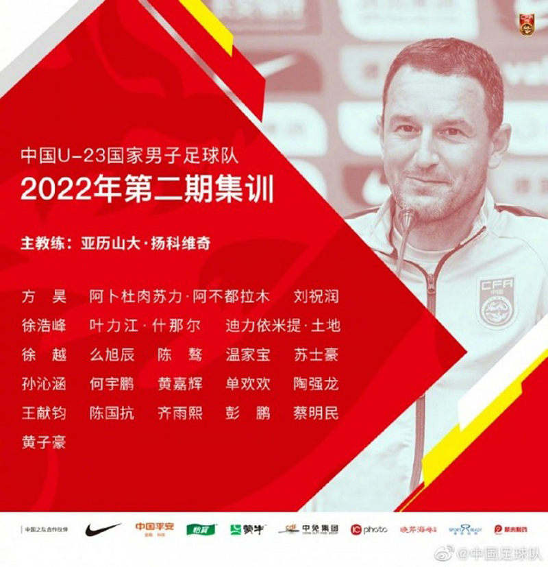 HLV Aleksandar Jankovic sẽ dẫn dắt U23 Trung Quốc 