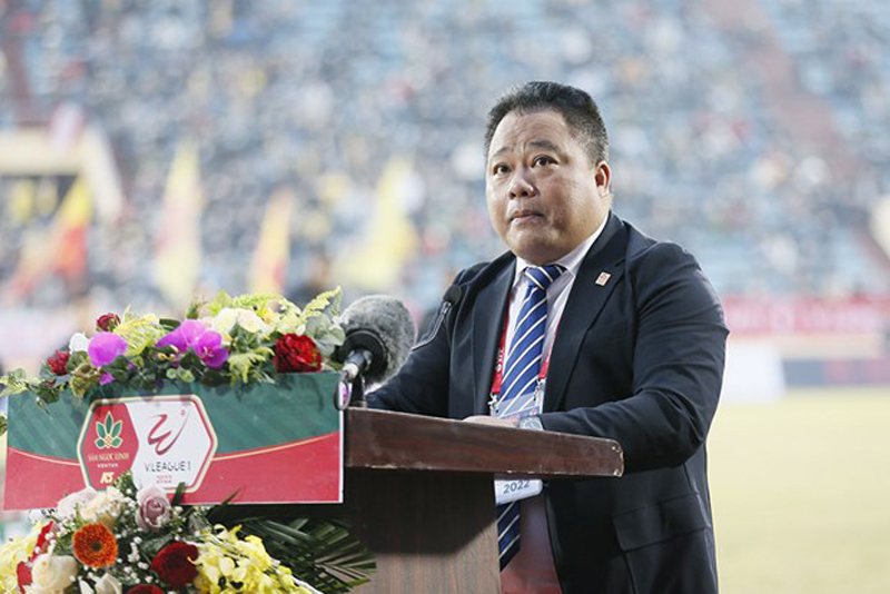 Tổng giám đốc VPF, ông Nguyễn Minh Ngọc cho biết hai vòng đấu đầu tiên của Night Wolf V-League 2022 được tổ chức tốt, đảm bảo công tác phòng chống dịch. (Ảnh: VPF)