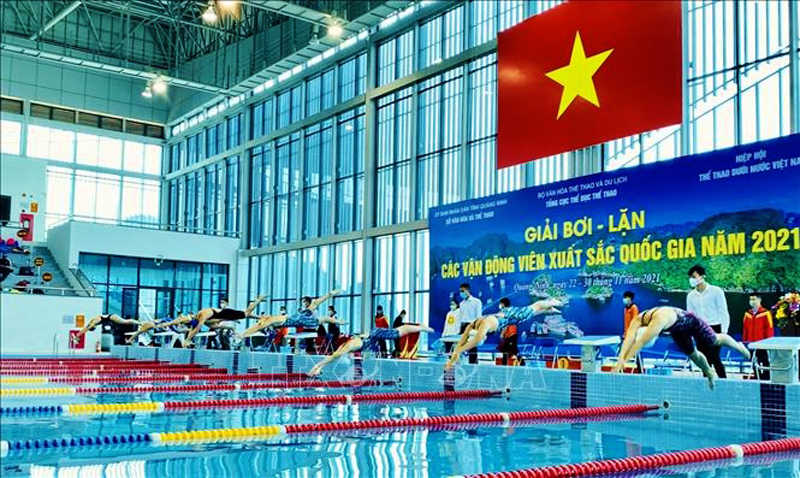 Đội tuyển lặn Việt Nam đăng ký 22 tuyển thủ tranh tài tại SEA Games 31. Ảnh: TTXVN.