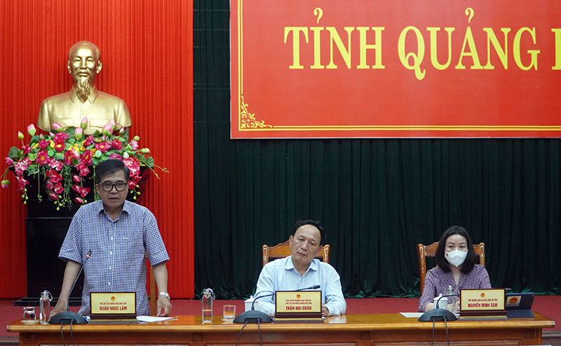 Đồng chí Phó Chủ tịch Thường trực UBND tỉnh Đoàn Ngọc Lâm phát triển tại phiên họp
