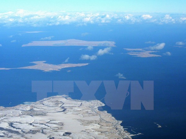 Một trong bốn hòn đảo thuộc quần đảo Nam Kuril do Nga kiểm soát và được gọi là Vùng lãnh thổ phương Bắc theo cách gọi của Nhật Bản. (Nguồn: AP/TTXVN)