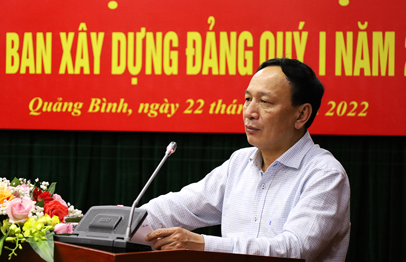 Đồng chí Phó Bí thư Thường trực Tỉnh ủy Trần Hải Châu phát biểu tại hội nghị.