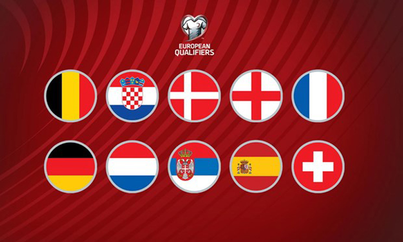 10 đội tuyển châu Âu đã giành suất đến Qatar. (Nguồn: UEFA)