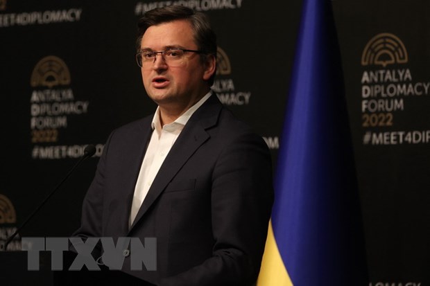 Ngoại trưởng Ukraine Dmytro Kuleba. (Ảnh: AFP/TTXVN)