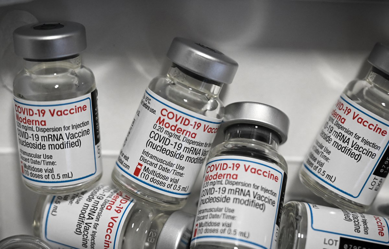 Vaccine ngừa COVID-19 của Hãng dược phẩm Moderna. Ảnh: AFP/TTXVN